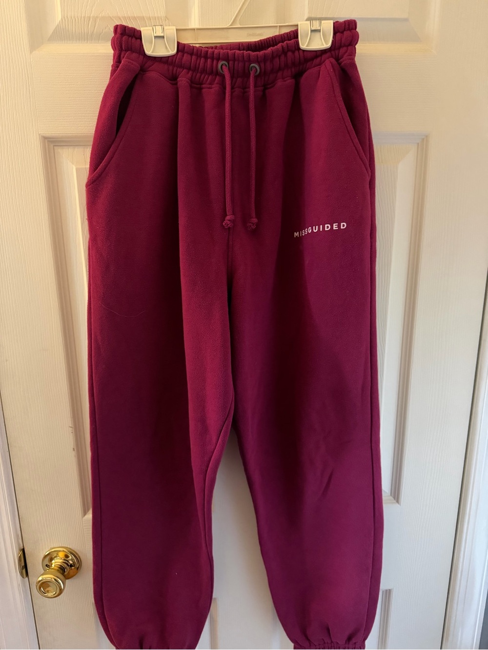 Missguided Magenta Sweatpants